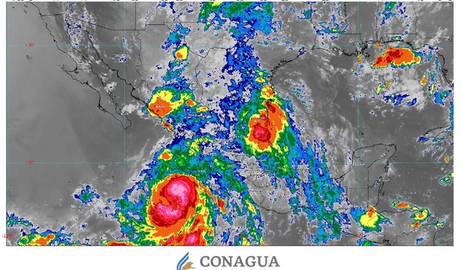 Continúa el pronóstico de lluvias de intensas a torrenciales en seis estados de México
