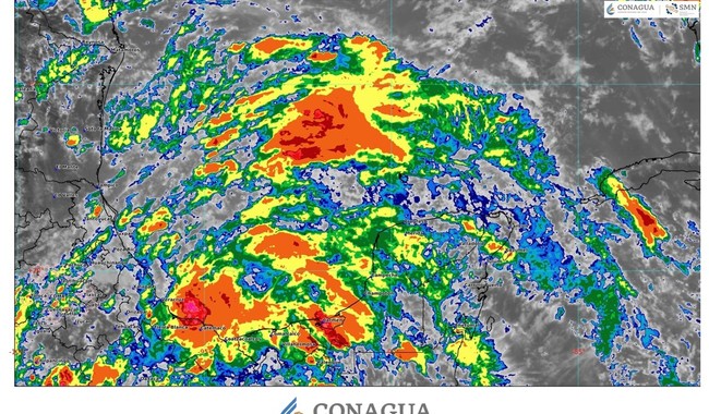 Se prevén lluvias de torrenciales a extraordinarias en Veracruz, Tabasco y Campeche