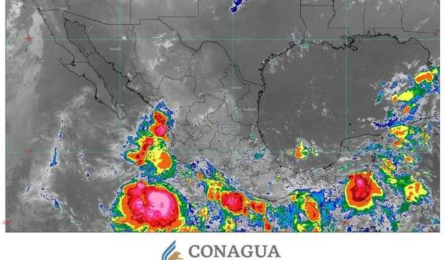 Narda ocasionará lluvias muy fuertes, rachas de viento fuertes y oleaje elevado en Jalisco, Colima y Michoacán