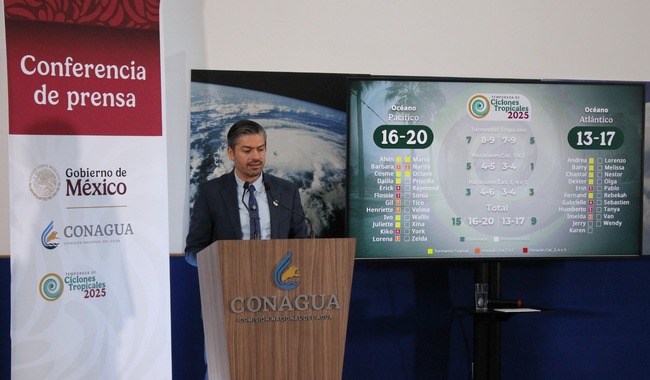 Gobierno de México informa sobre posible formación de un ciclón tropical en el océano Pacífico