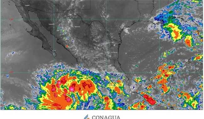 La tormenta tropical Priscilla ocasionará lluvias intensas y oleaje elevado en costas del occidente de México