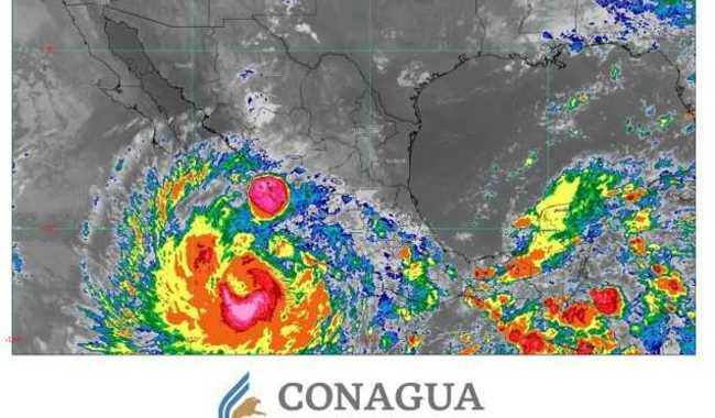 Durante las próximas horas se prevén lluvias de intensas a torrenciales en Michoacán, Jalisco, Colima, Guerrero y Nayarit