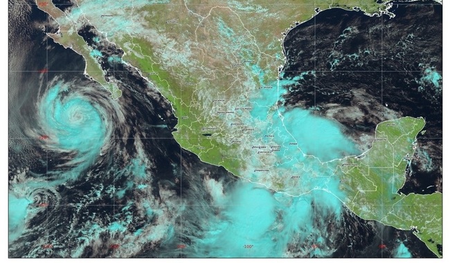 Se mantiene el pronóstico de lluvias muy fuertes, rachas de viento intensas y oleaje elevado en Baja California Sur