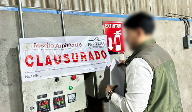 Profepa clausura equipo de fundición en empresa de SLP