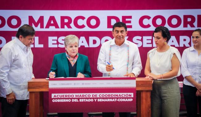 Semarnat y Oaxaca sellan alianza por la conservación