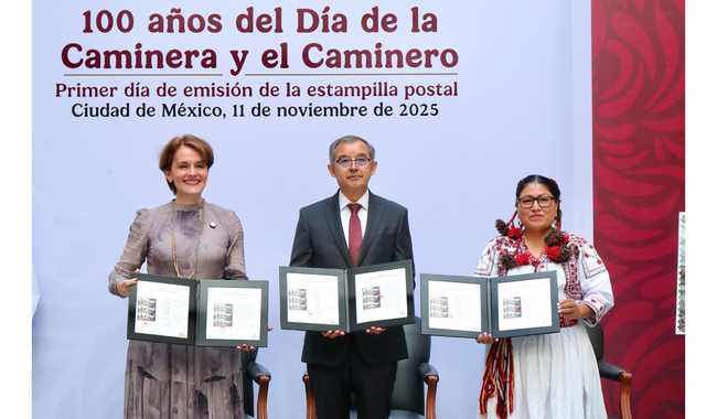 Emite Correos de México timbre postal para celebrar 100 años de las camineras y los camineros de México