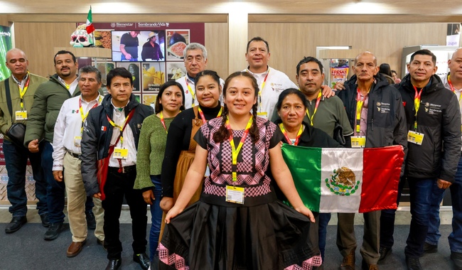 El café mexicano demuestra su calidad internacional en Berlín, Alemania, con sembradores de Sembrando Vida