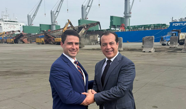 Visita del subsecretario de Comercio Exterior al puerto de Guaymas, Sonora