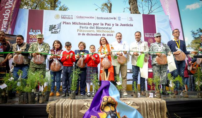 Plan Michoacán por la Paz y la Justicia: Se realiza Feria del Bienestar en Pátzcuaro; se integran 5 mil 514 personas a Sembrando Vida