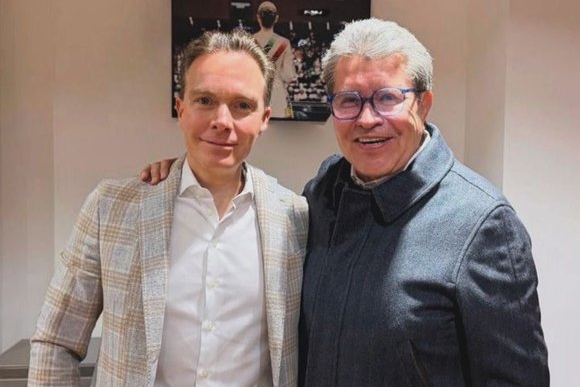 Se reúnen el diputado Ricardo Monreal y el senador Manuel Velasco para revisar la agenda legislativa para el próximo periodo ordinario de sesiones