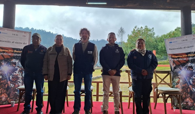 La Conanp anuncia la conclusión del proyecto Dior-Monarca, en la Reserva de la Biosfera Mariposa Monarca