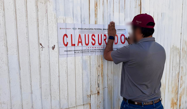 Profepa clausura centro de acopio de residuos peligrosos en Chihuahua por el manejo inadecuado de materiales