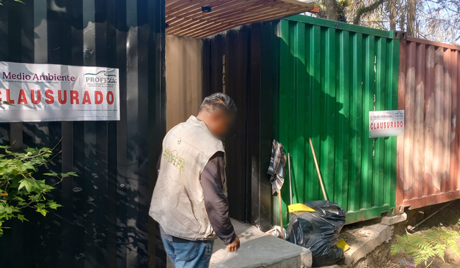 Profepa detecta y clausura obras irregulares dentro de  Área Natural Protegida en Valle de Bravo