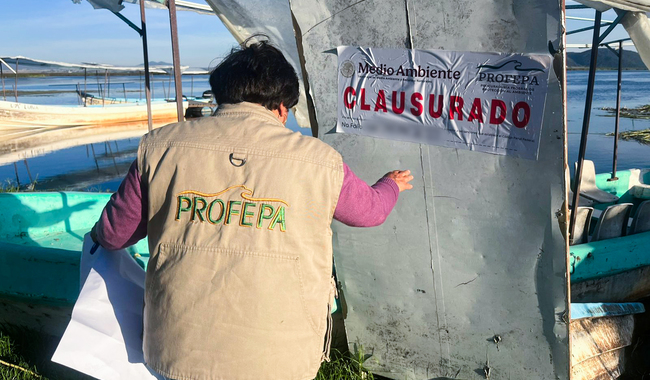 Profepa clausura actividades de relleno en la Laguna de Tecocomulco, sitio Ramsar, en Hidalgo