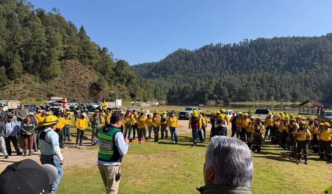 Se instala mando de operación interestatal para la prevención de incendios en el Parque Nacional Lagunas de Zempoala