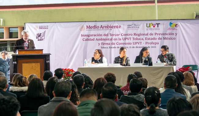 Inauguran Centro Regional para la Prevención y Calidad Ambiental en Toluca, Estado de México
